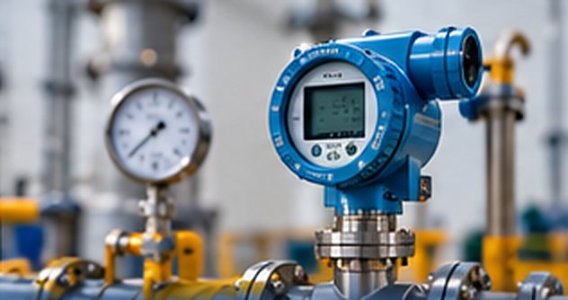 Pressure gauge and transmitter on process piping